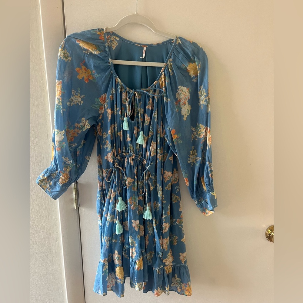 Free people blue and floral dress!